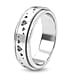 Sterling Silver Fidget Spinner Band Anxiety Stress Reliever Ring for Men and Women