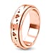 Stackable Heart Spinner Ring in Sterling Silver