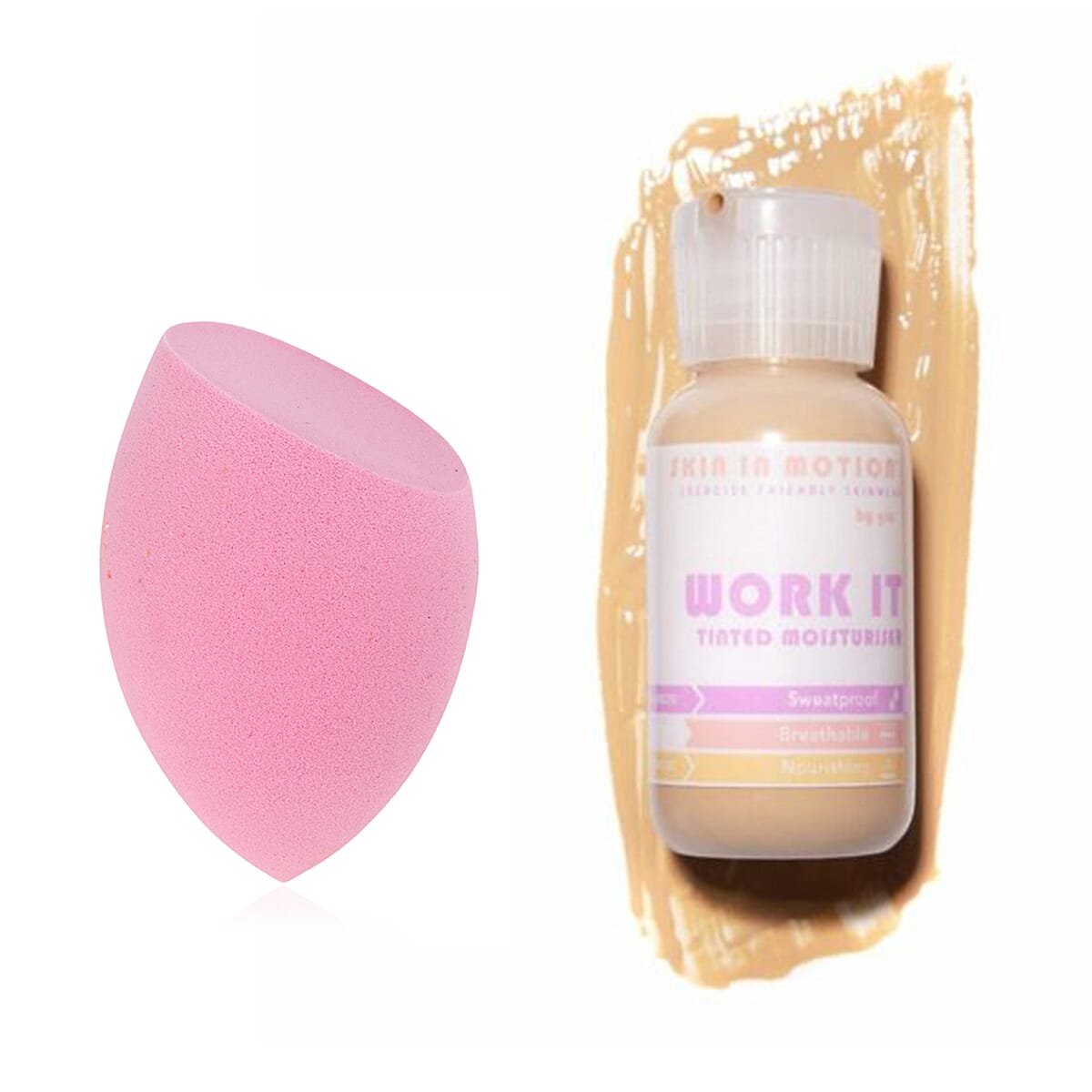 Skin In Motion-Work IT Tinted Moisturiser Shade 2 with Free Beauty Blender