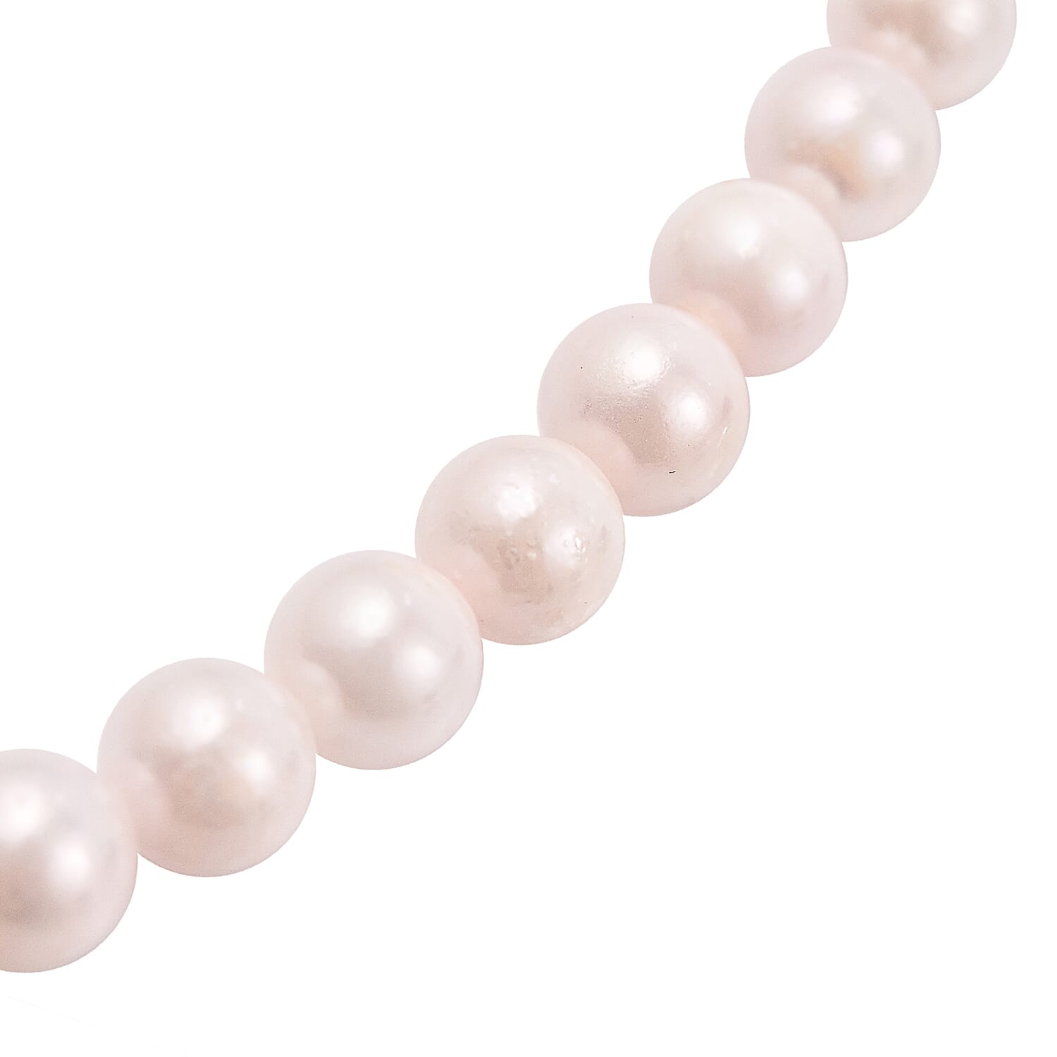 9K Yellow Gold AAA Japanese Akoya Pearl (5mm to 6mm) Necklace (Size - 20)