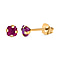 9K Yellow Gold  AA   African Ruby  Earring 1.14 ct,  Gold Wt. 0.25 Gms  1.140  Ct.