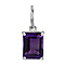 9K White Gold African Ruby Pendant 2.50 Ct.