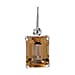 9K White Gold Citrine Solitaire Pendant 1.55 Ct