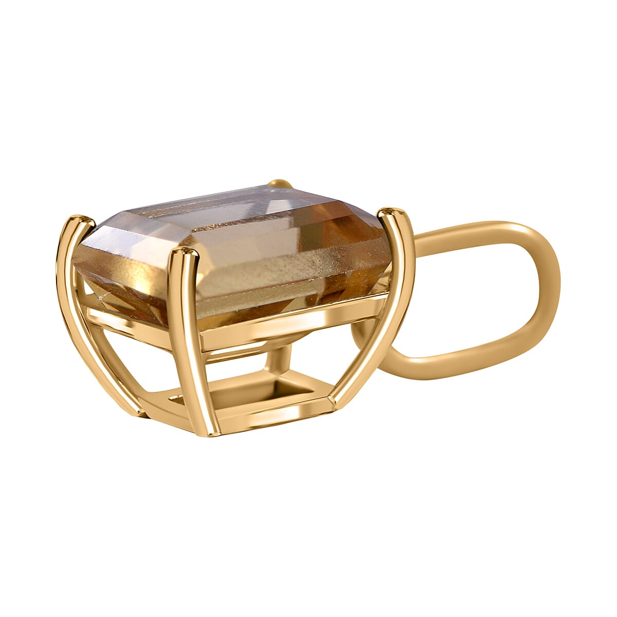 9K Yellow Gold   Citrine  Pendant 1.55 ct,  Gold Wt. 0.25 Gms  1.550  Ct.