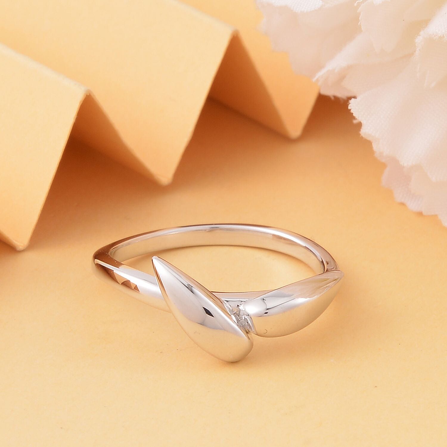 Lucy Q Drip Collection - Rhodium Overlay Sterling Silver Ring