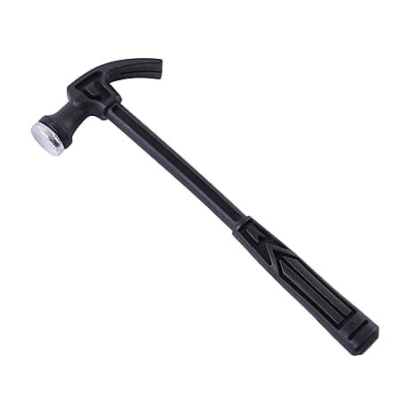 7 Multifunction Tools Set - Tape, Hammer, flash light 1xAA Battery (Not Inc.) & 3 Different Size Screwdrivers) - Black