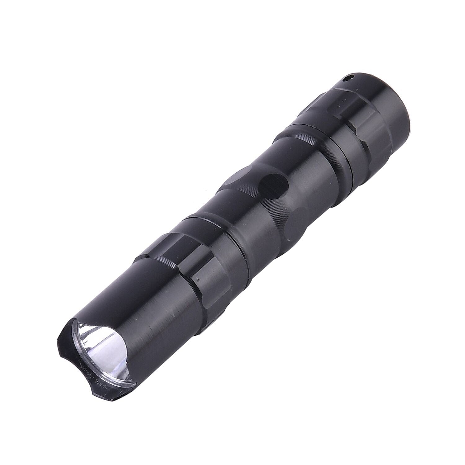 7 Multifunction Tools Set - Tape, Hammer, flash light 1xAA Battery (Not Inc.) & 3 Different Size Screwdrivers) - Black