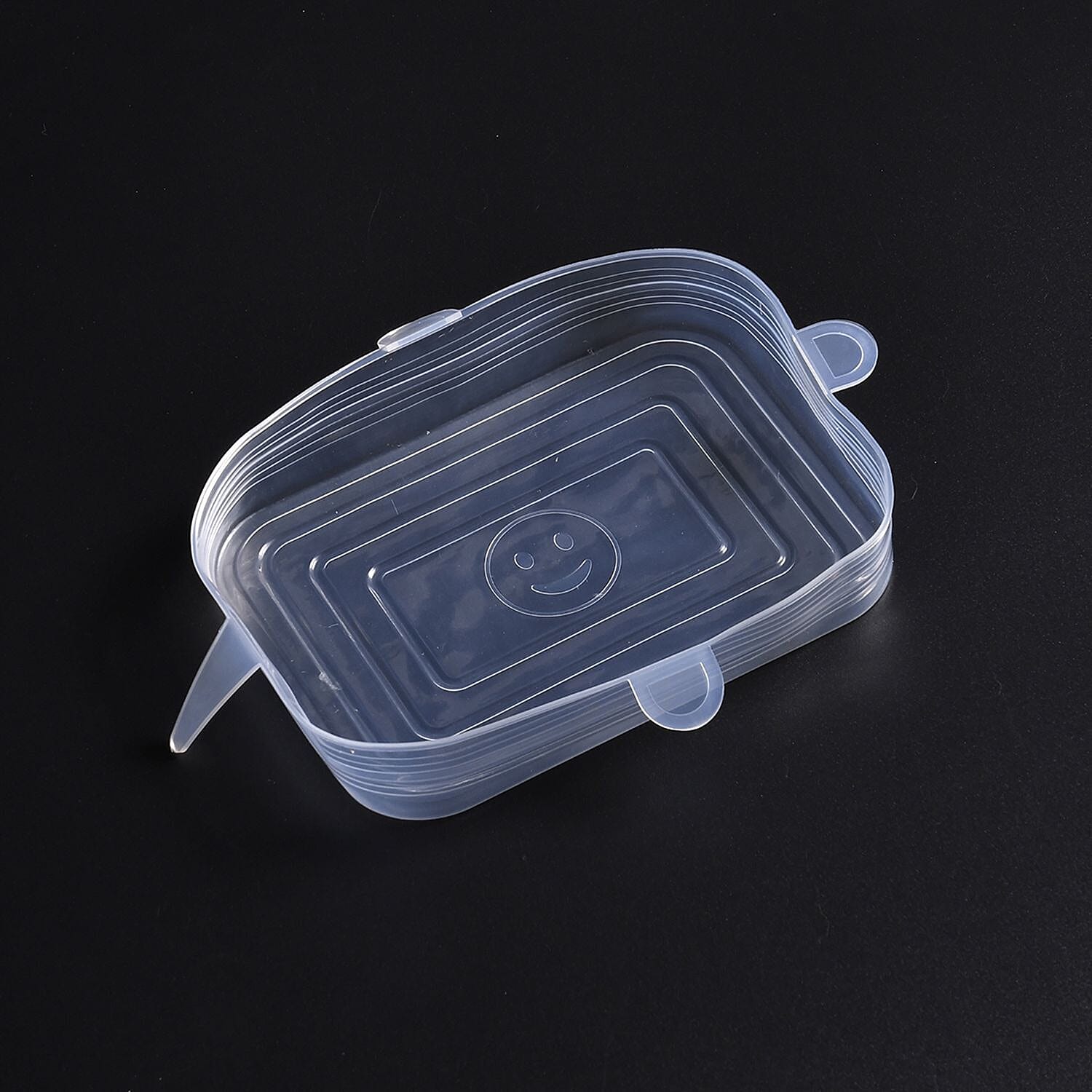 Set of 24 Air Tight Stretchable Silicone Lids - 12xRound, 12xRectangle Set of 24 Air Tight Stretchable Silicone Lids - 12xRound, 12xRectangle