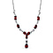Mozambique Red Garnet and Natural Zircon Necklace (Size-20) with Magnetic Clasp 5.65 Ct