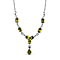 Hebei Peridot and Natural Zircon Necklace (Size - 20)