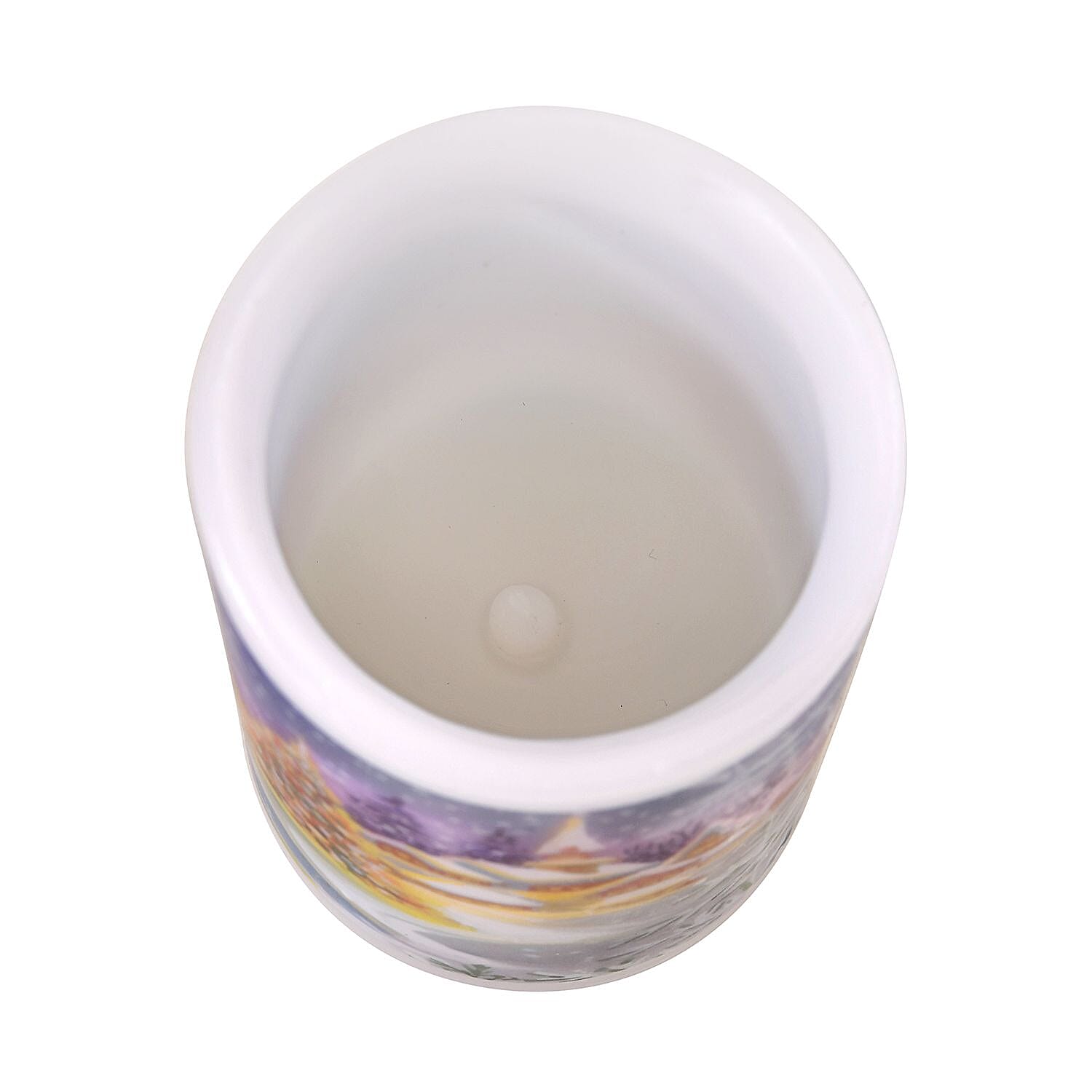 Set of 3 - Homesmart Church Scene LED 12 Colour Change Candle with Remote - Multi