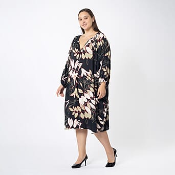 https://tjcuk.sirv.com/Products/75/4/7545818/Tamsy-Viscose-Printed-Dress-Size-100x1-cm-Black-Blue_7545818_2.jpg?w=342&h=342