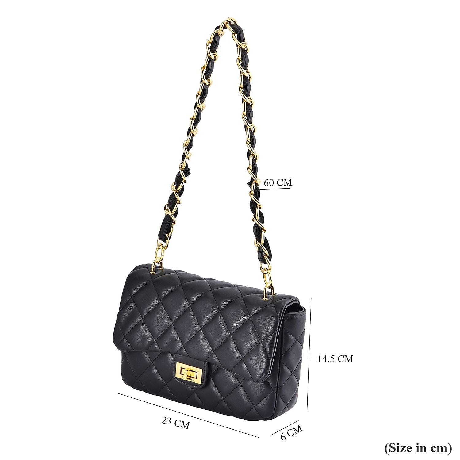 Diamond Quilted Crossbody Shoulder Chain sold Bag