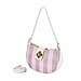 Closeout Deal Checkered Pattern Shoulder Bag - Pink - White