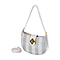 Closeout Deal Checkered Pattern Shoulder Bag - Camel & Off White