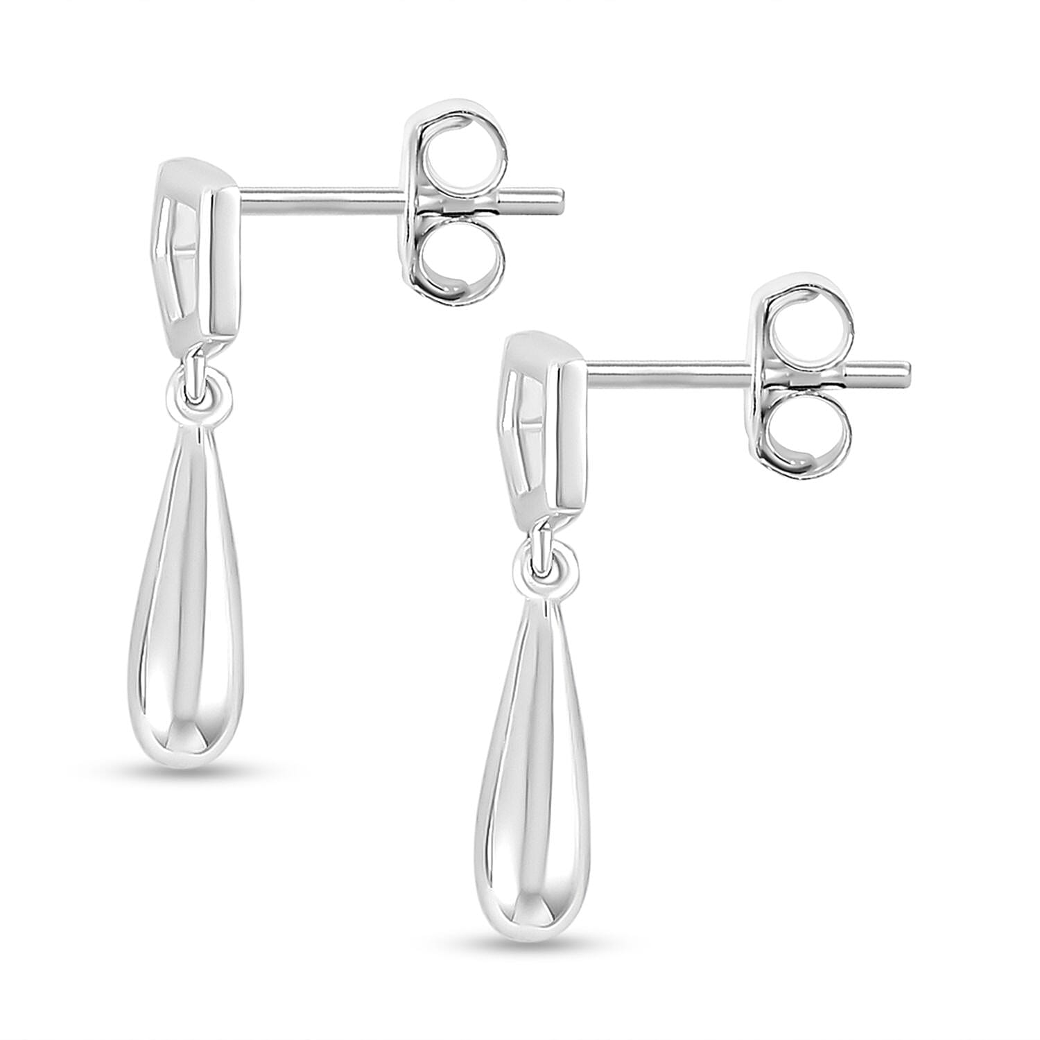 Honeycomb Collection - Rhodium Overlay Sterling Silver Earrings