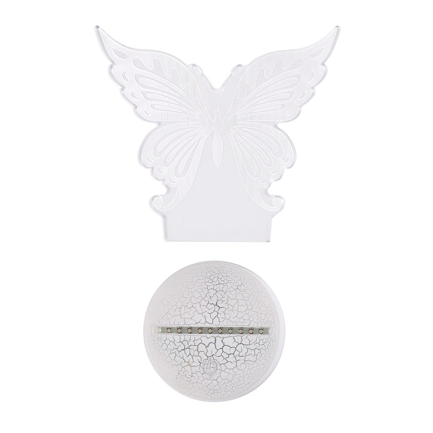 3D LED Butterfly Night Lamp With Remote Control (3xAA Battery, Not Included)