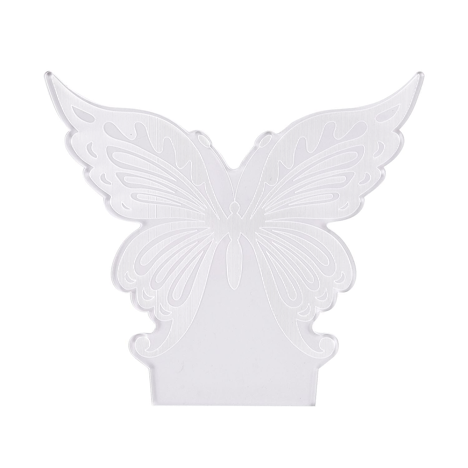 3D LED Butterfly Night Lamp With Remote Control (3xAA Battery, Not Included)