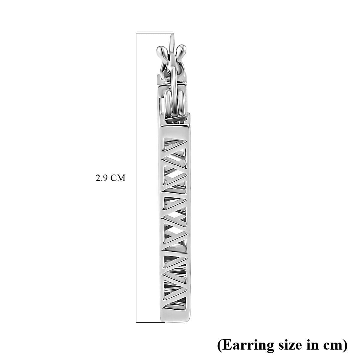 Rachel Galley Geo Square Collection - Rhodium Overlay Sterling Silver Earrings