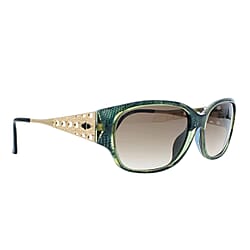 DIOR Ladies Sunglasses with Decorative Temples  - GREEN