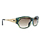 DIOR Ladies Sunglasses with Decorative Temples  - GREEN