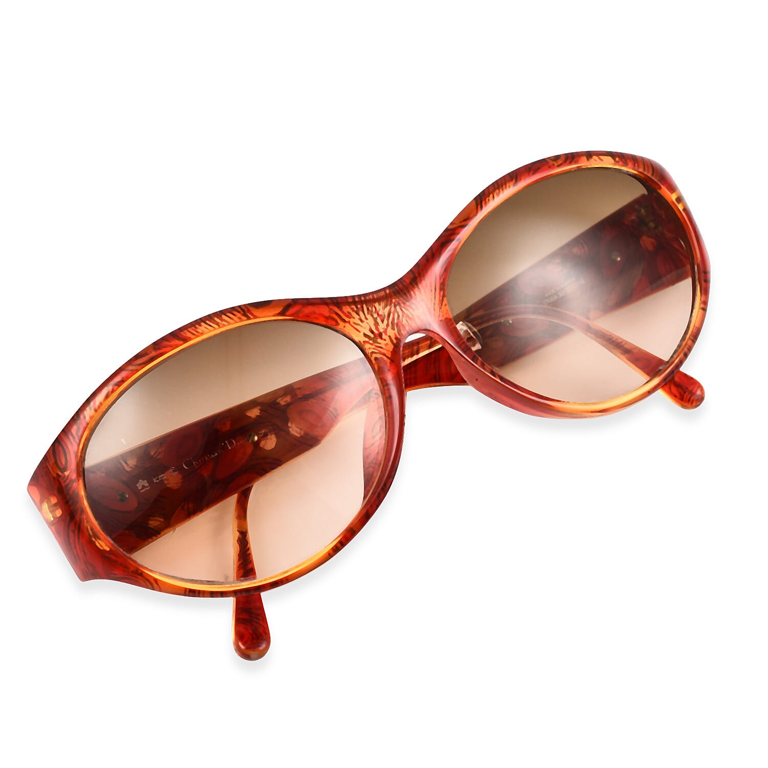 DIOR Ladies Rectangle Sunglasses - RED