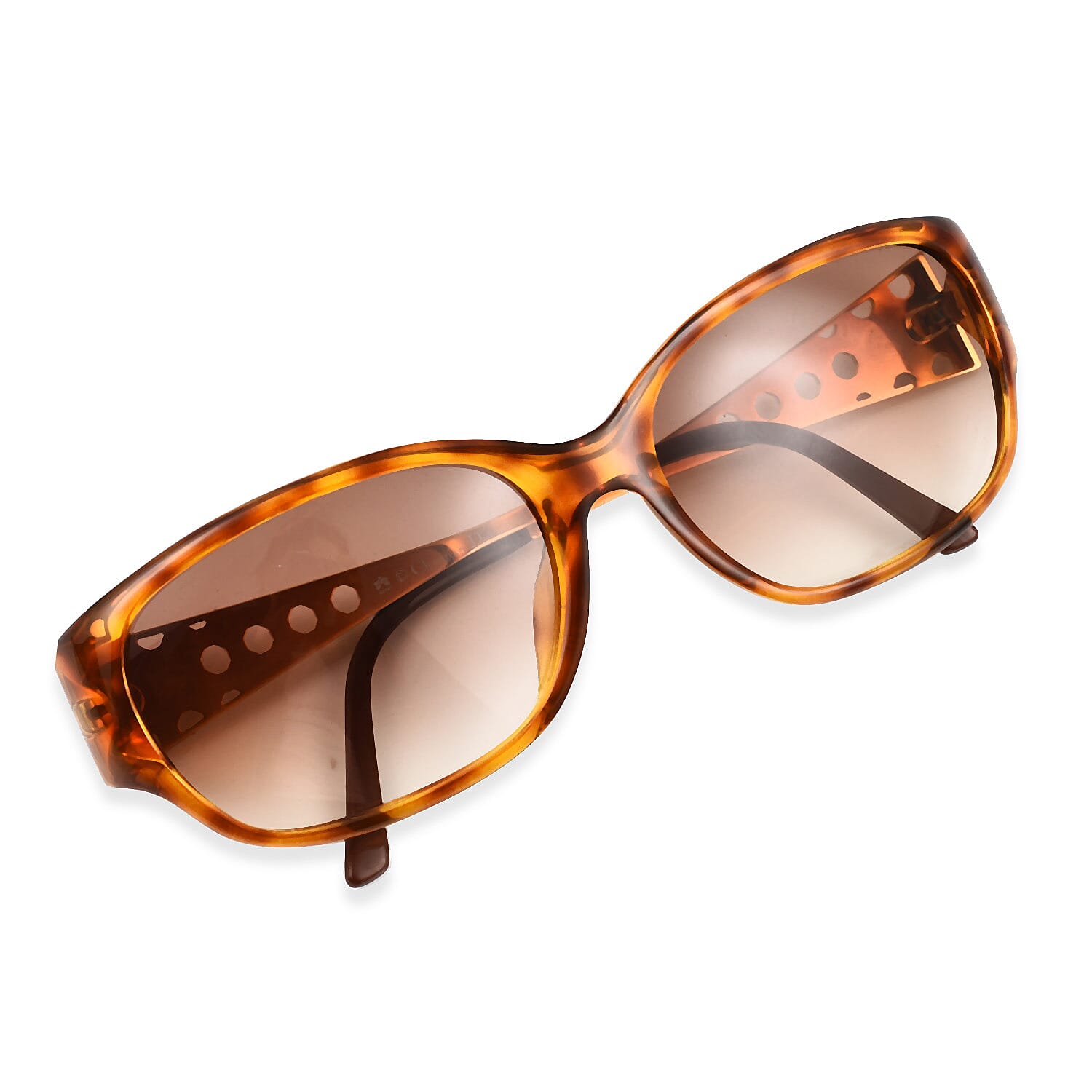 DIOR Ladies Rectangle Sunglasses - GOLD