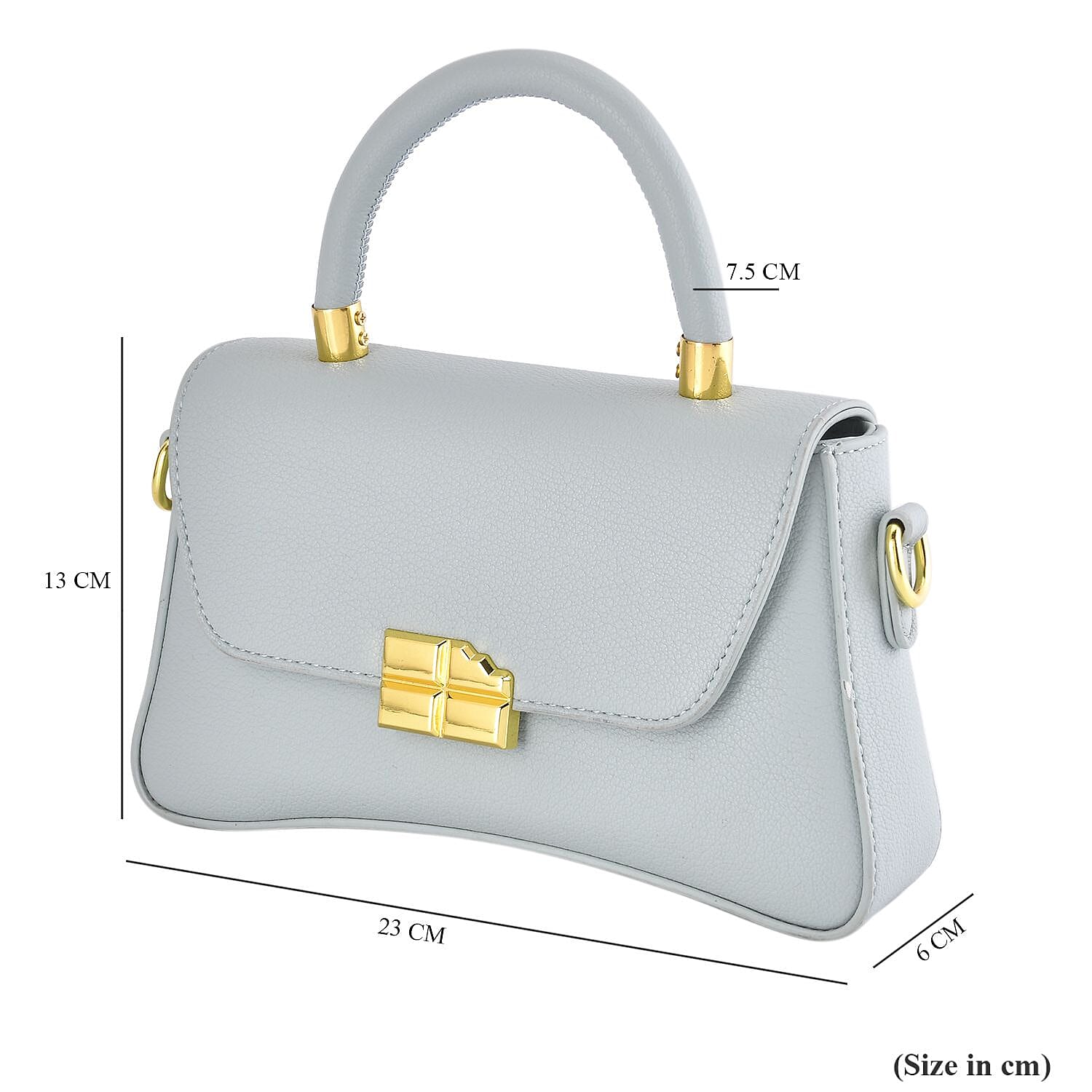 Closeout deal Top Handle Crossbody Bag with Detachable - Adjustable Strap - Green