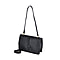 Solid Colour Shoulder Bag with Magnetic Lock - White