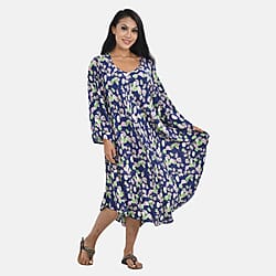 Tamsy Viscose Blade Dress (Size 140x1 cm) - Black White & Black and White