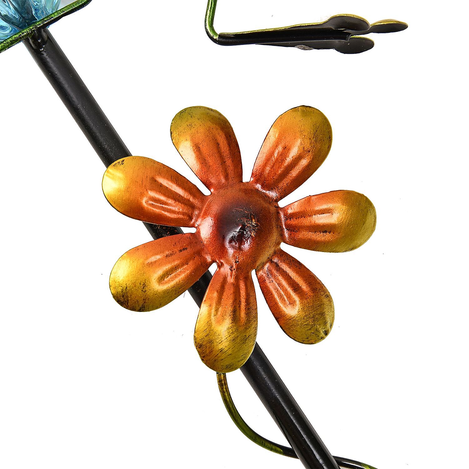 Outdoor Garden Decoration Frog with Shovel Stake - Green - Red