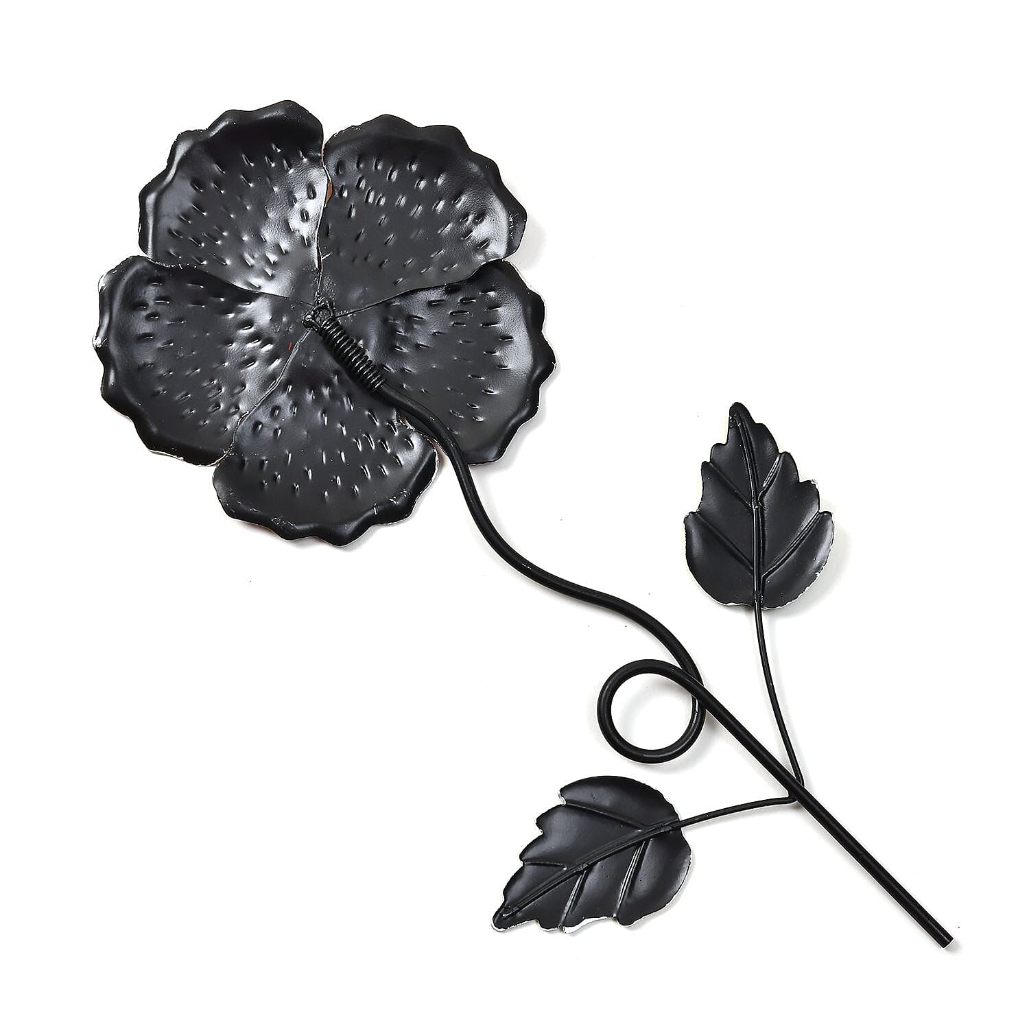 Outdoor Garden Decoration Flower Metal Stake - Green & Orange