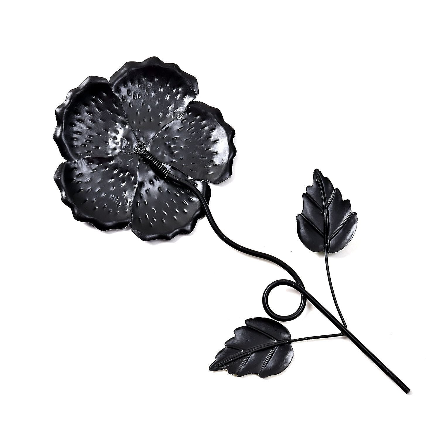 Outdoor Garden Decoration Flower Metal Stake - Green & Orange