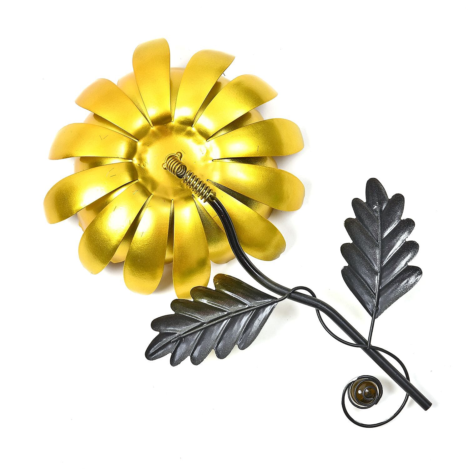 Outdoor Garden Decoration Flower Metal Stake - Orange