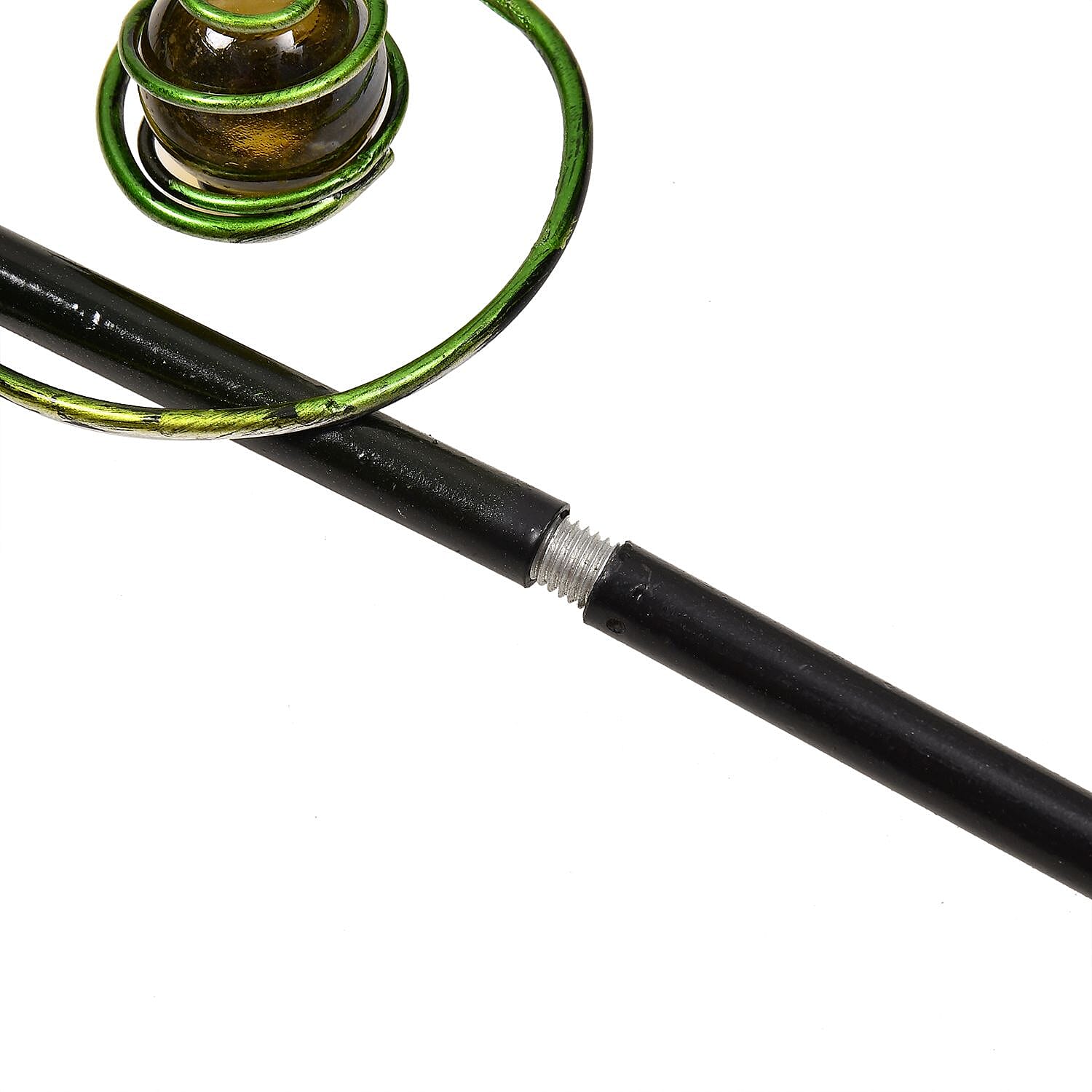 Outdoor Garden Decoration Flower Metal Stake - Orange