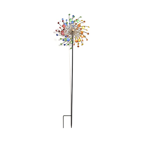 Outdoor Garden Wind Spinner Flower Stake Multi 7546980 TJC