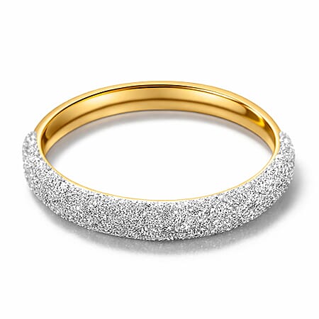 Sand Blast textured Ring in 9K Yellow Gold