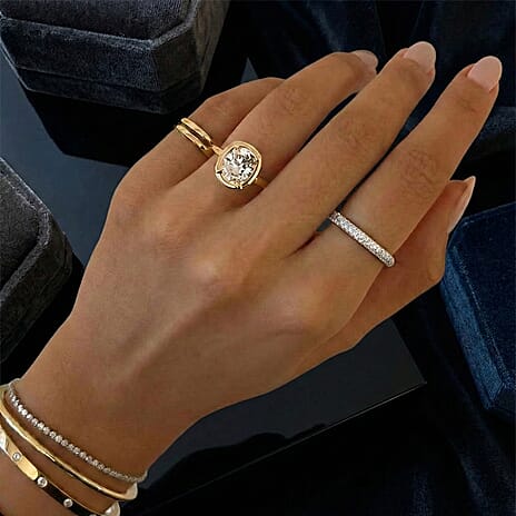Maestro Collection - 9K Yellow Gold Sand Blast textured Ring