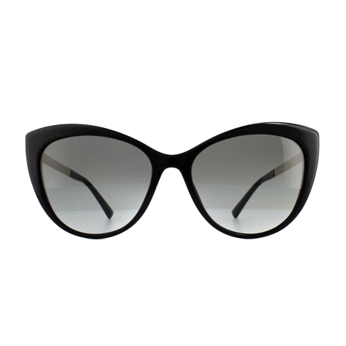Summer Closeout Deal - Versace Ladies Cat Eye Sunglasses with Gold Sides - Black