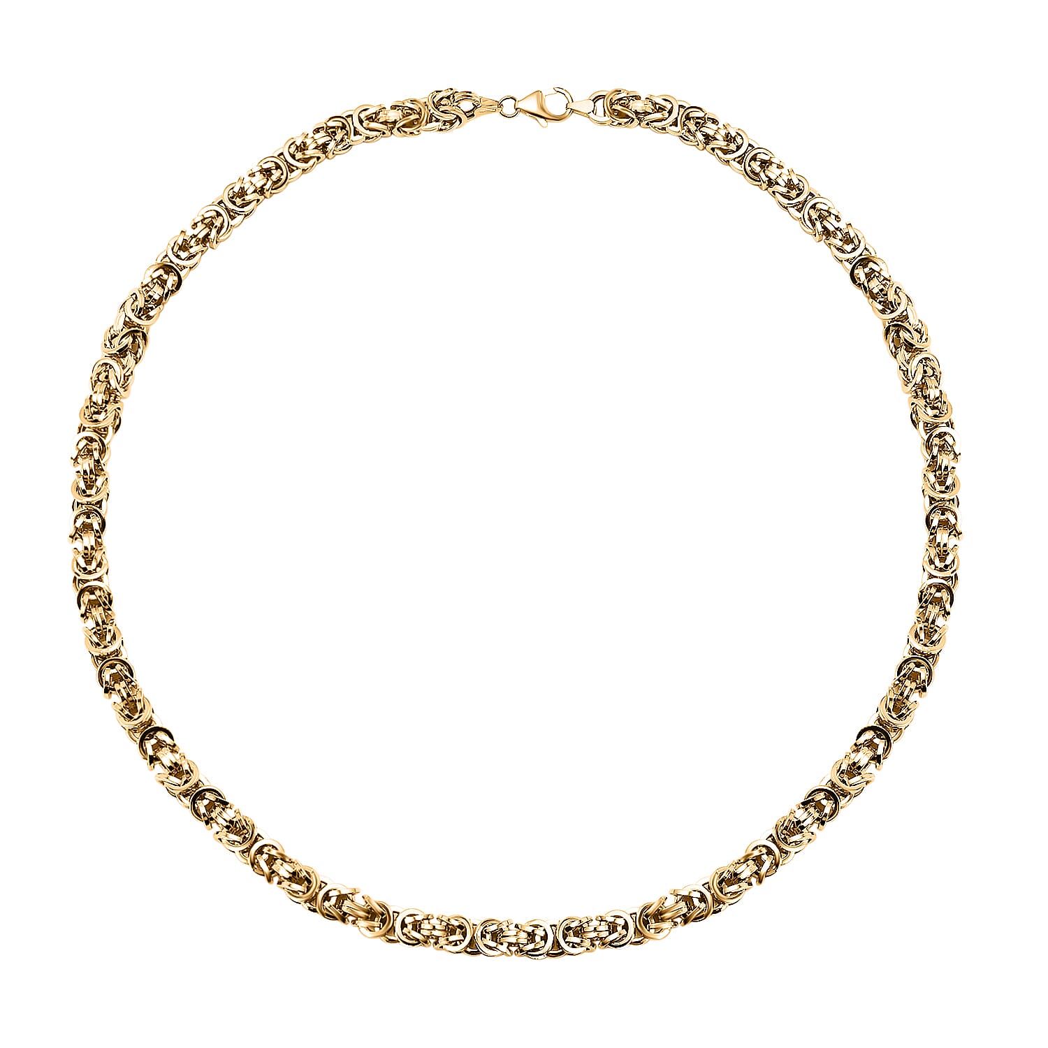 Solid gold byzantine on sale chain