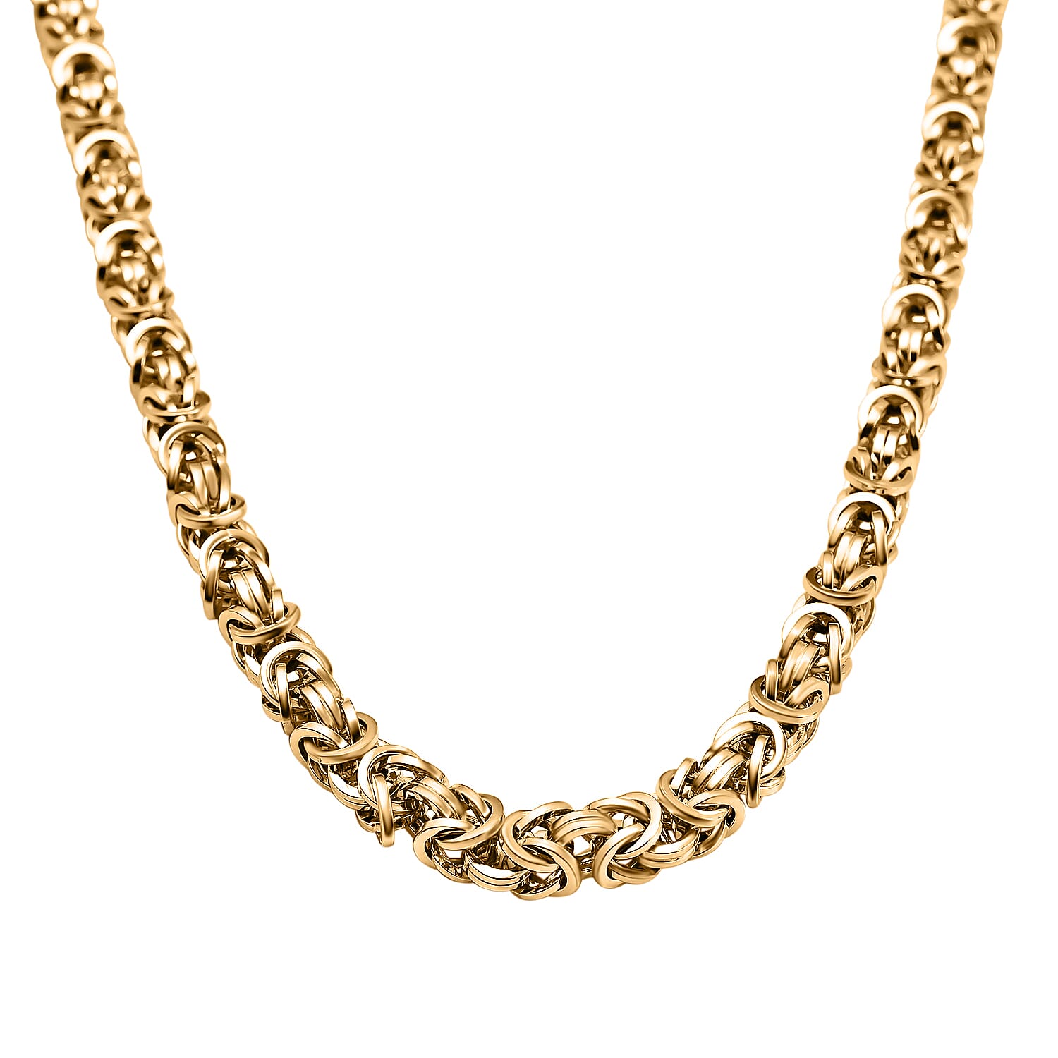 ITALIAN HANDMADE - 9K Yellow Gold BYZANTINE Necklace (Size - 20), Gold Wt. 22.3 Gms