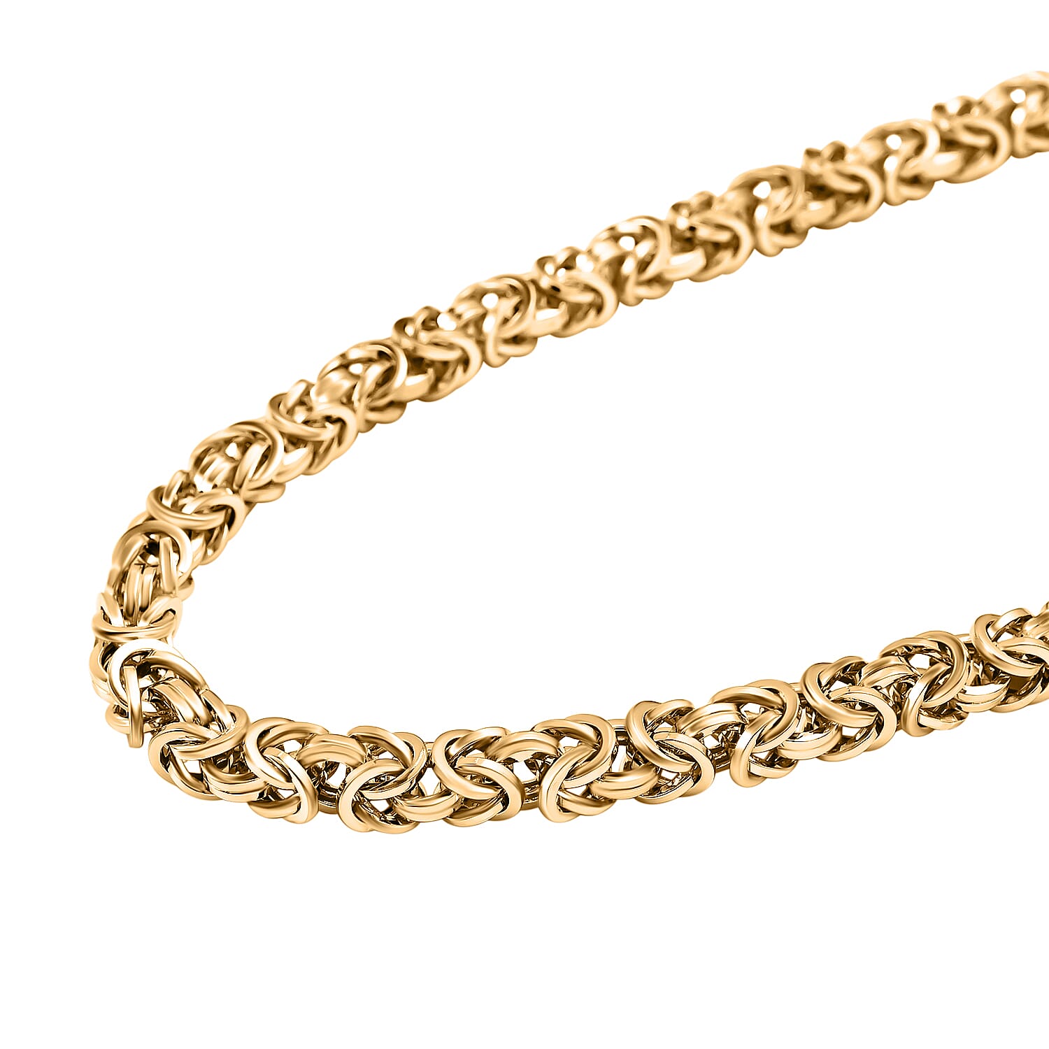 ITALIAN HANDMADE - 9K Yellow Gold BYZANTINE Necklace (Size - 20), Gold Wt. 22.3 Gms