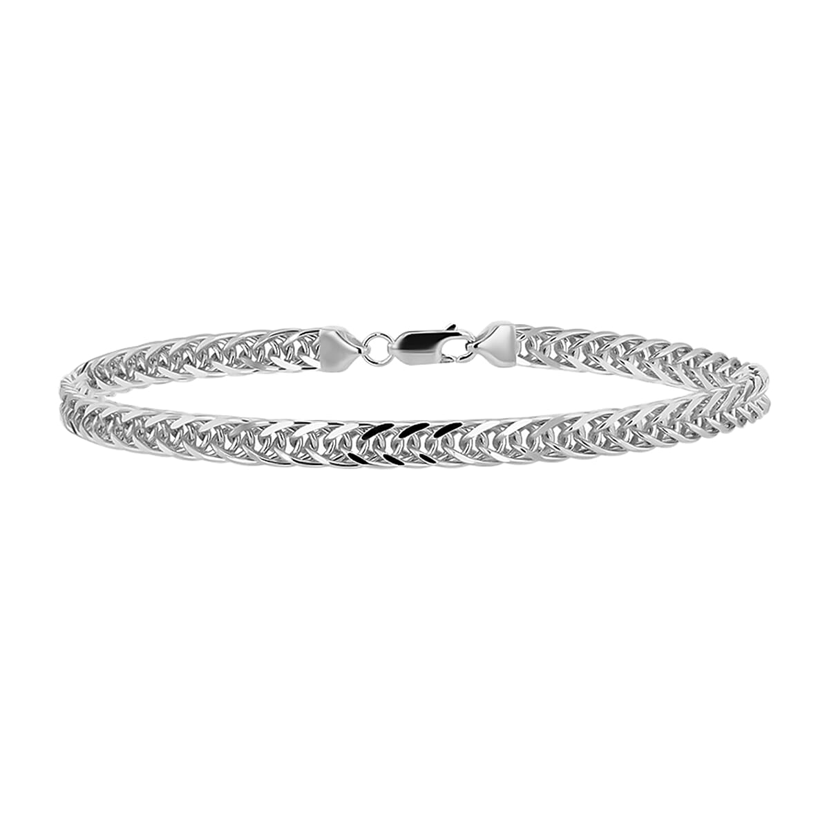 Closeout First time Ever 950 Platinum Spiga Bracelet (Size - 8), Platinum Wt. 18.00 GM
