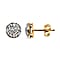 Diamond Earrings in Vermeil YG Plated Sterling Silver 0.27 Ct.