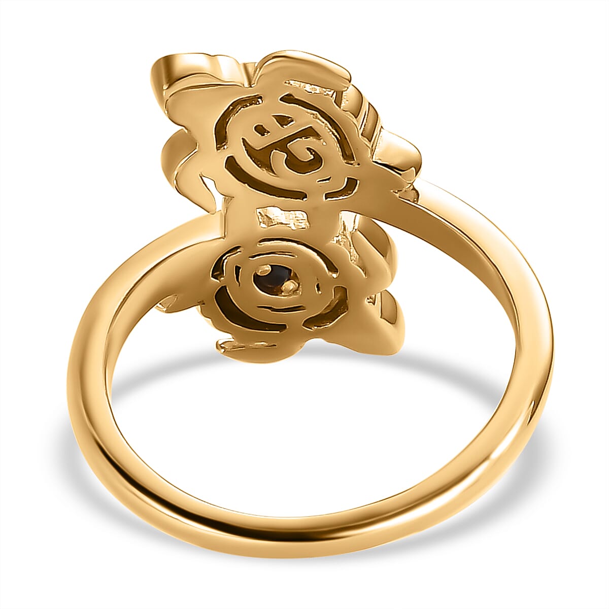 GP Sea Life Collection - Natural Zircon Tortoise Ring in 18K Yellow Gold Vermeil Plated Sterling Silver