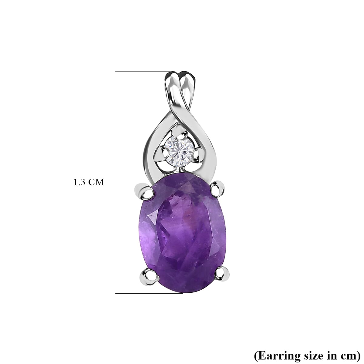 Amethyst & Natural Zircon Push Back Earrings in Platinum Overlay Sterling Silver 1.45 Ct Amethyst & Natural Zircon Push Back Earrings in Platinum Overlay Sterling Silver 1.45 Ct