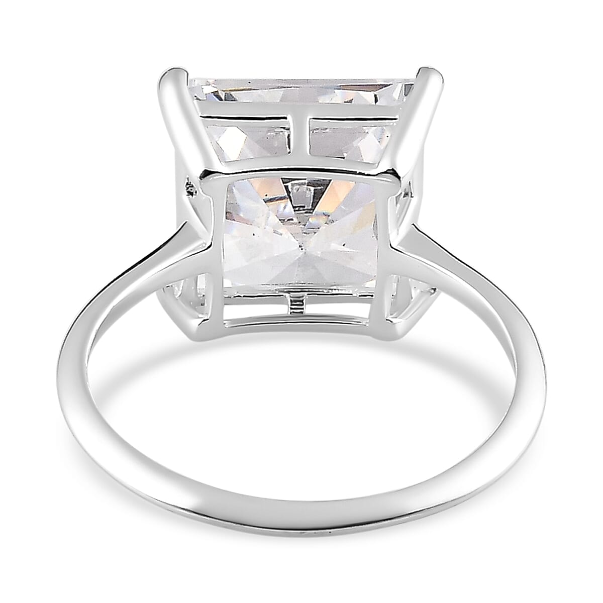Finest CZ Ring in Sterling Silver 9.27 Ct.