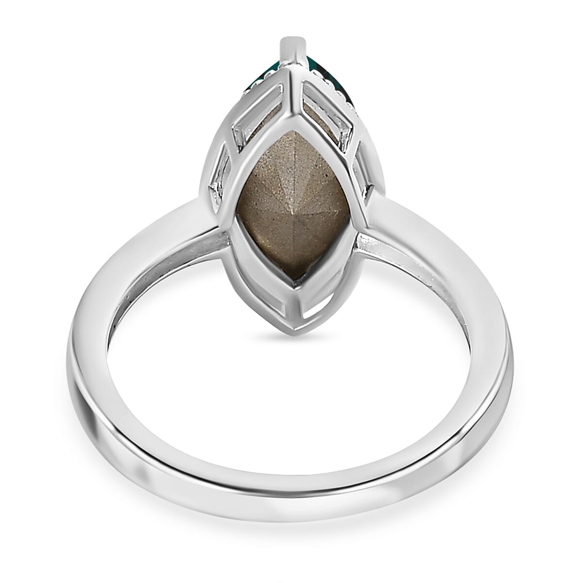 Emerald Austrian Crystal Ring in Sterling Silver