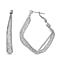 NY Closeout- Silver Plated Simulated Diamond Earrings