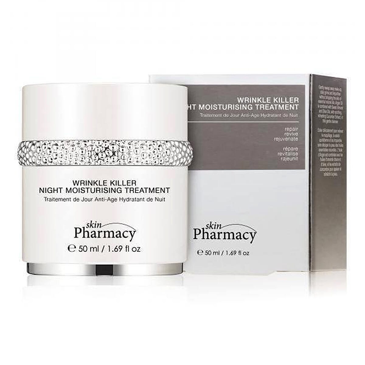 Skin Pharmacy Wrinkle Killer Night Moisturising Treatment 50ml - FREE Skin Pharmacy Retinol Lip Repair 8ml